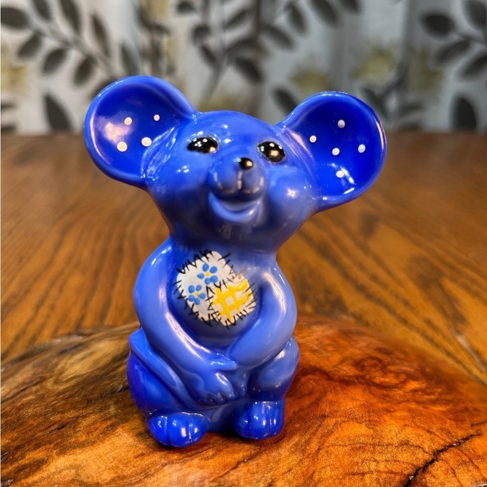 FENTON 04' "PATCHES" ON PERIWINKLE MOUSE NFGS EXCLUSIVE